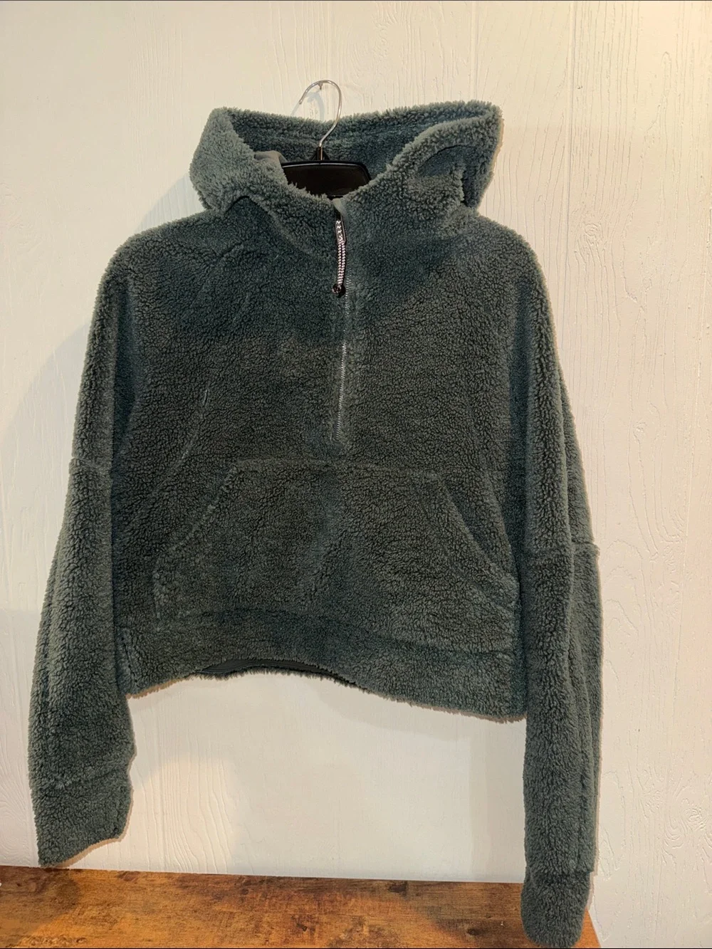 lululemon athletica Plush Half-Zip Hooded Pullover - Forest Green